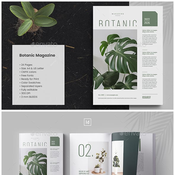 Botanical Graphics, Designs & Templates | GraphicRiver