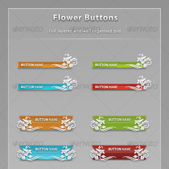 Buttons Graphics, Designs & Templates | GraphicRiver