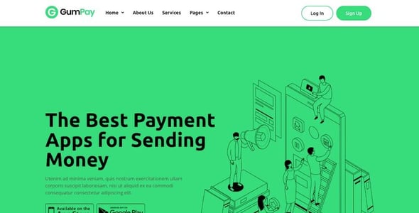 Money Transfer Website Templates | ThemeForest