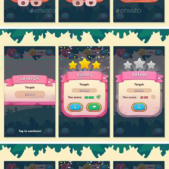 PSD Game User UI Templates from GraphicRiver