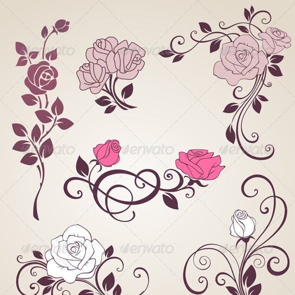 Rose Graphics, Designs & Templates | GraphicRiver