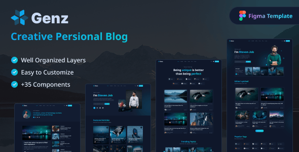 Blog Figma Templates | ThemeForest
