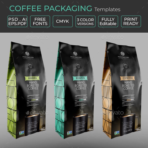 Coffee Packaging Templates | GraphicRiver