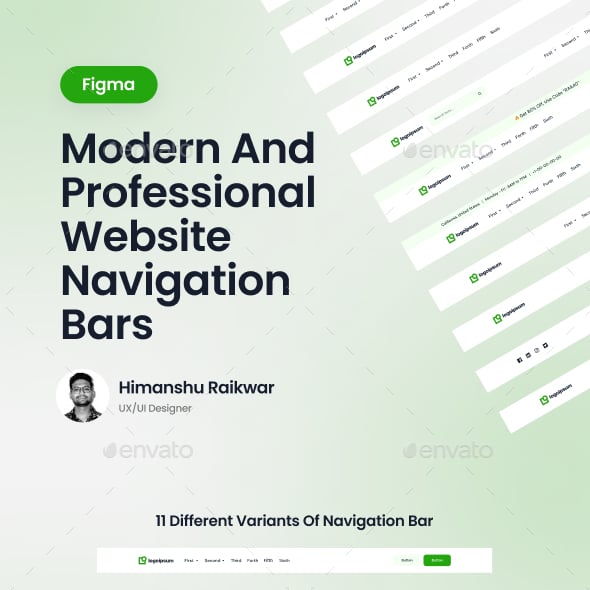 Modern Navigation Bar Templates | GraphicRiver