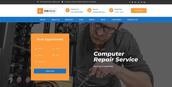 Phone Repair Website Templates | ThemeForest