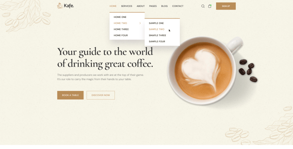 Coffee Shop UI Templates | ThemeForest