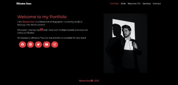 Portfolio JavaScript Templates | CodeCanyon