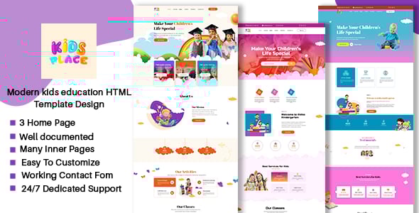 Kids School Website Templates | ThemeForest