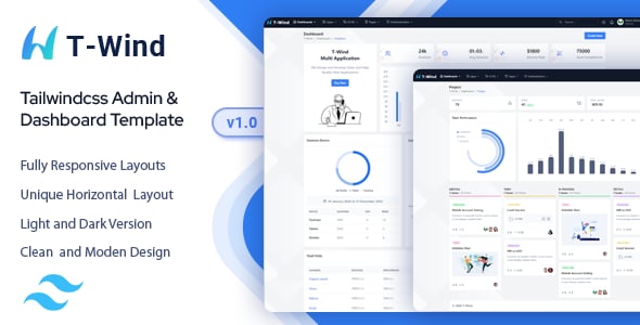 Tailwind CSS Admin Website Templates | ThemeForest