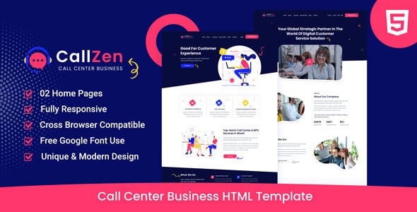 Call Center Website Templates | ThemeForest