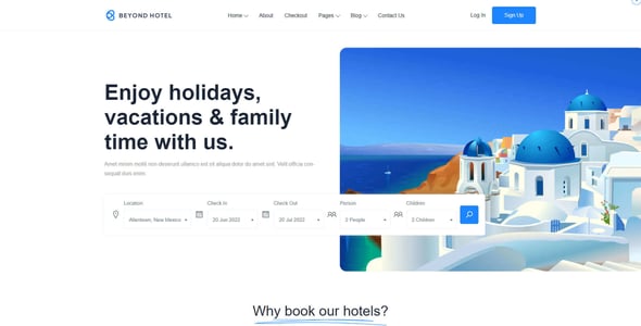 Hotel Booking HTML Website Templates | ThemeForest