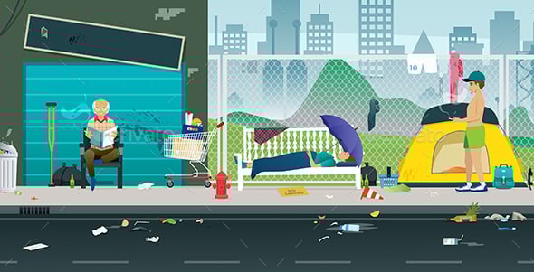 Homeless Graphics, Designs & Templates | GraphicRiver