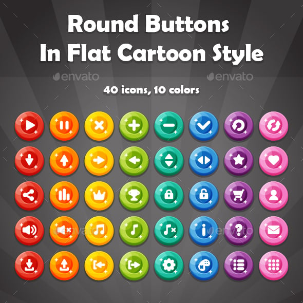 Button 2D Game Assets from GraphicRiver