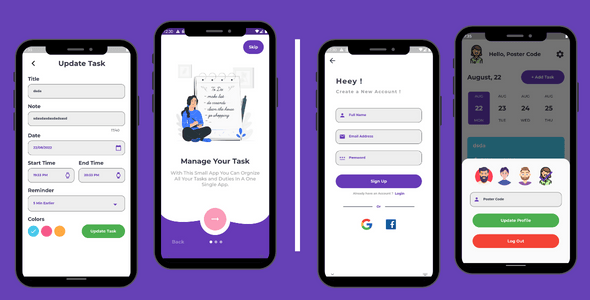 Make A Project Management Flutter App With Flutter Templates, Apps and ...