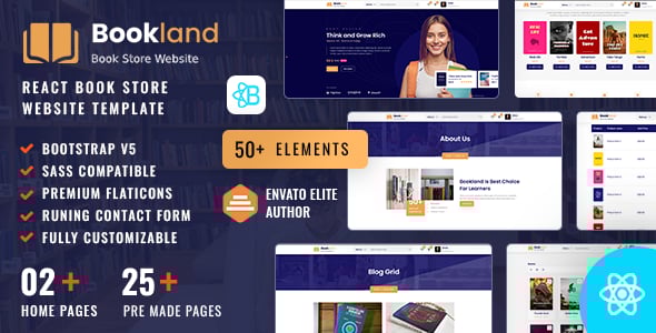 Book Store HTML Website Templates | ThemeForest