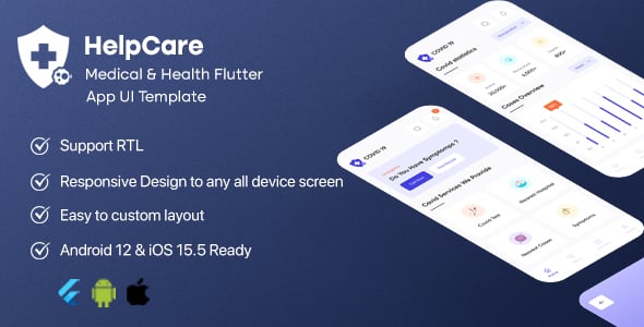 Flutter Health Mobile App Templates | CodeCanyon