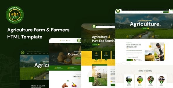 Agriculture HTML Website Templates | ThemeForest