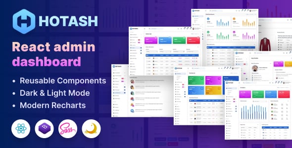 React Dashboard Website Templates | ThemeForest