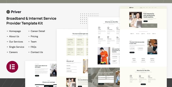 Internet Service Provider Website Templates | ThemeForest