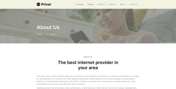 Internet Service Provider Website Templates | ThemeForest