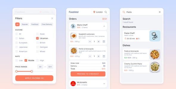 Delivery Figma Templates | ThemeForest