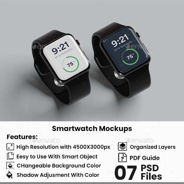 Smartwatch Graphics, Designs & Templates | GraphicRiver