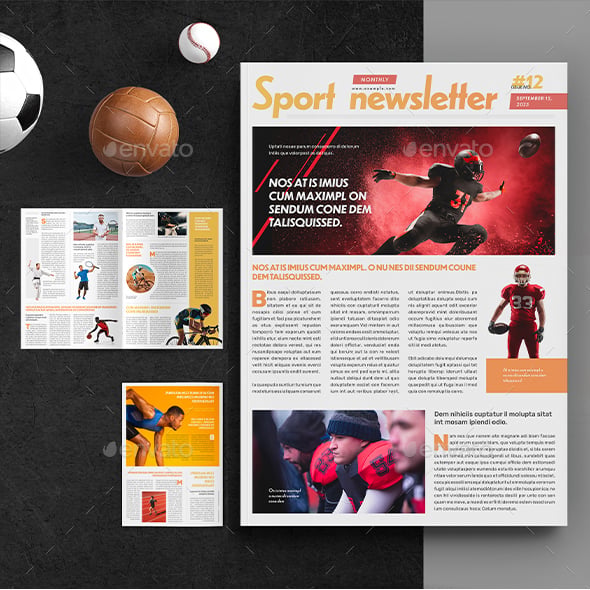 Sports Newsletter Template