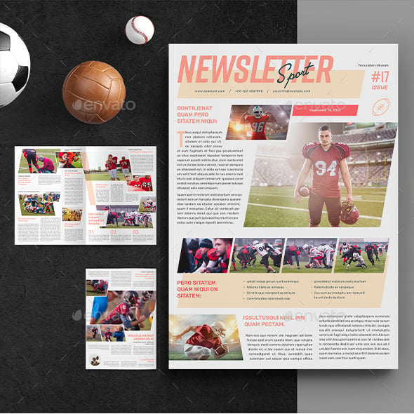 Sports Team Newsletter Templates