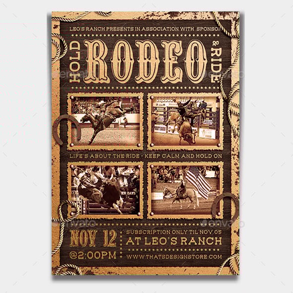 Rodeo Graphics, Designs & Templates | GraphicRiver