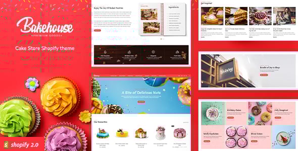 Cake Shop Website Templates | ThemeForest