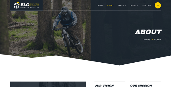 Mountain Bike Website Templates ThemeForest