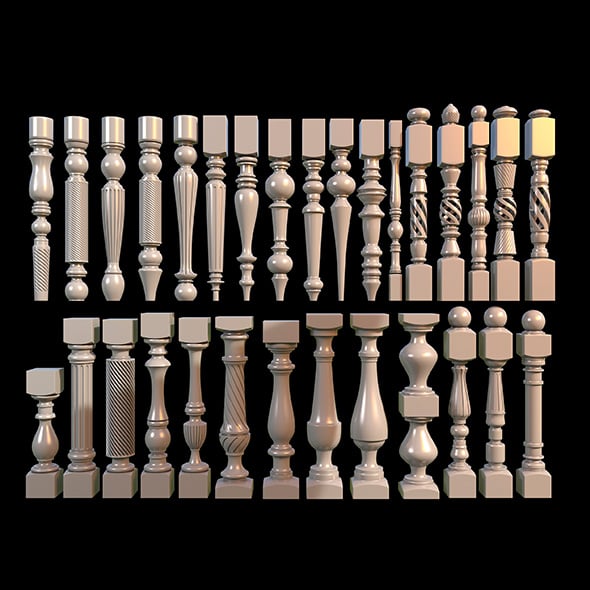 Baluster CG Textures & 3D Models | 3DOcean