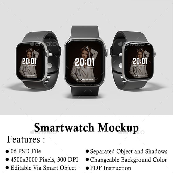 Smartwatch Graphics, Designs & Templates | GraphicRiver