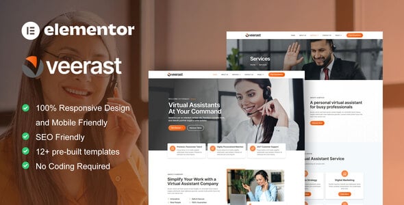 Virtual Assistant Website Templates | ThemeForest