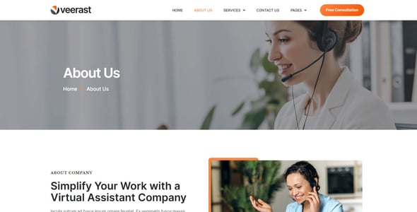 Virtual Assistant Website Templates | ThemeForest