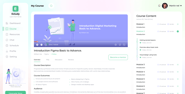 E-learning Dashboard Website Templates | ThemeForest