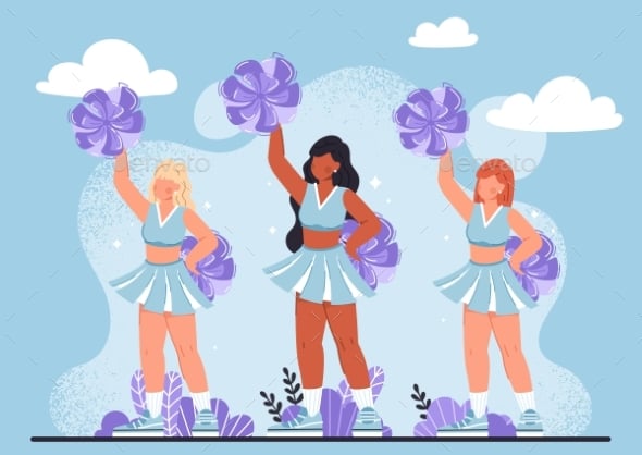Cheerleading Graphics, Designs & Templates | GraphicRiver