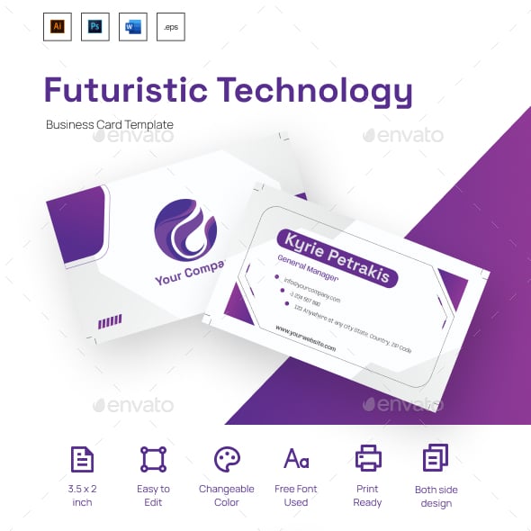 Technology Business Card Templates & Designs | GraphicRiver