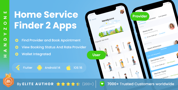 Service Provider Mobile App Templates | CodeCanyon