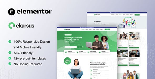 Course Elementor Template Kits | ThemeForest