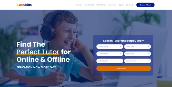 Tutor Website Templates | ThemeForest