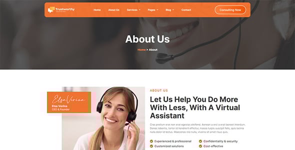 Virtual Assistant Website Templates | ThemeForest