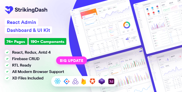 React Admin Dashboard Website Templates | ThemeForest