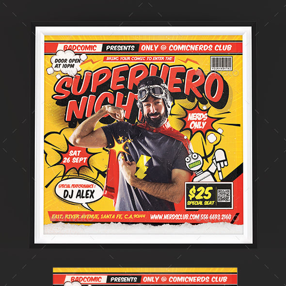 Comics Flyer Templates | GraphicRiver