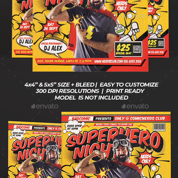 Comics Flyer Templates | GraphicRiver