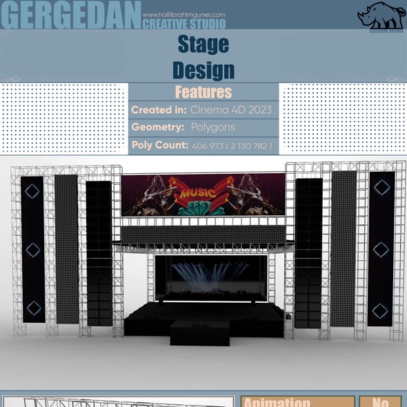 Stage Design CG Textures & 3D Models | 3DOcean