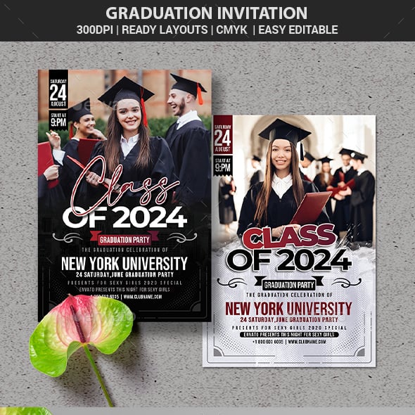 Graduation Graphics, Designs & Templates | GraphicRiver