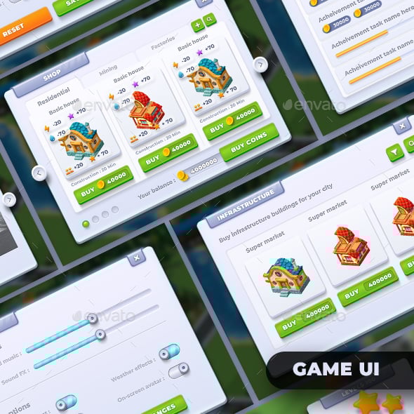 Game User UI Templates from GraphicRiver