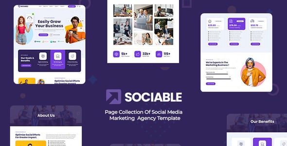 Social Media Website Templates | ThemeForest