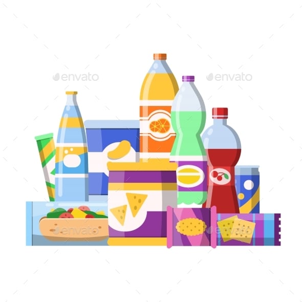 Snacks Graphics, Designs & Templates | GraphicRiver